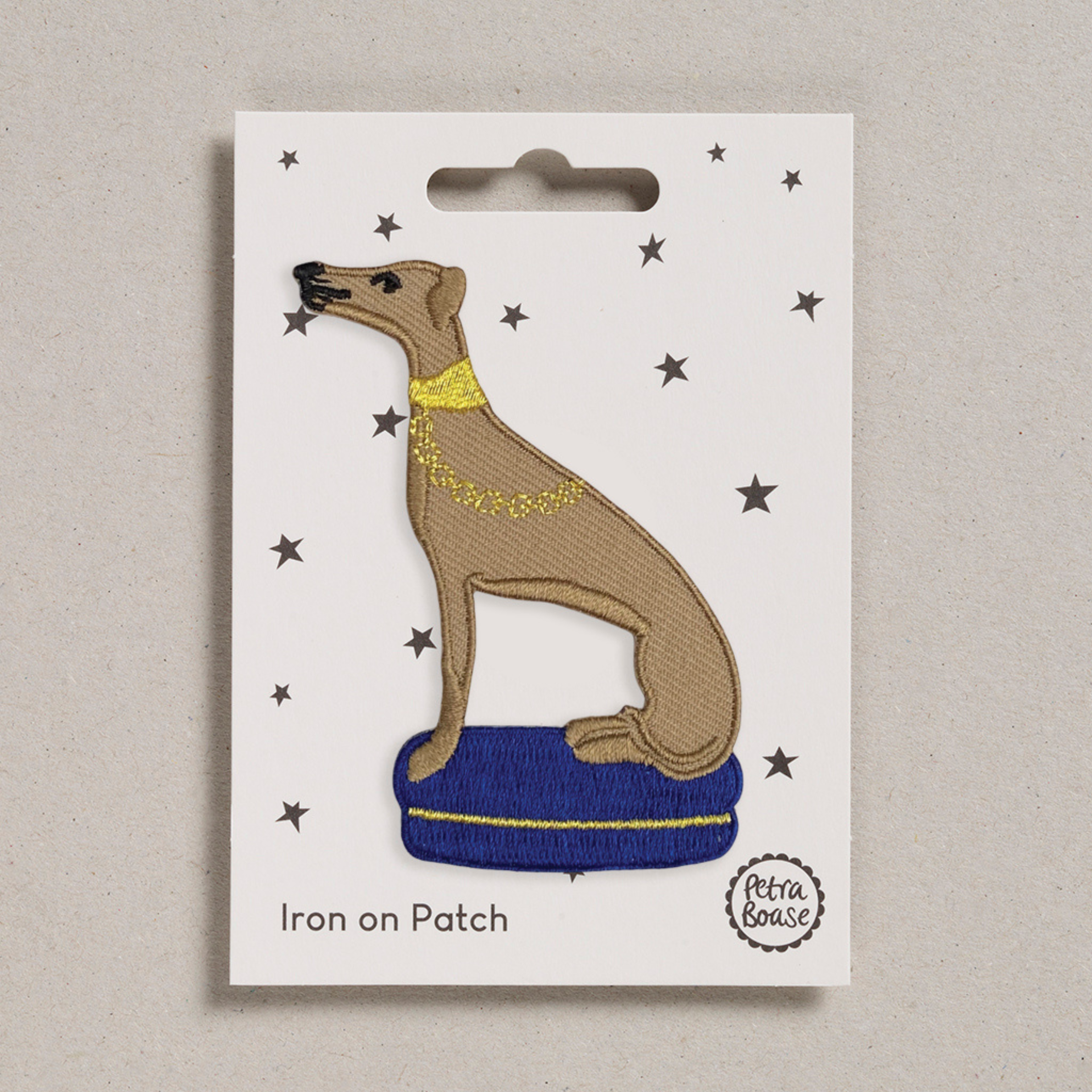 Petra Boase Iron on Patch - Whippet