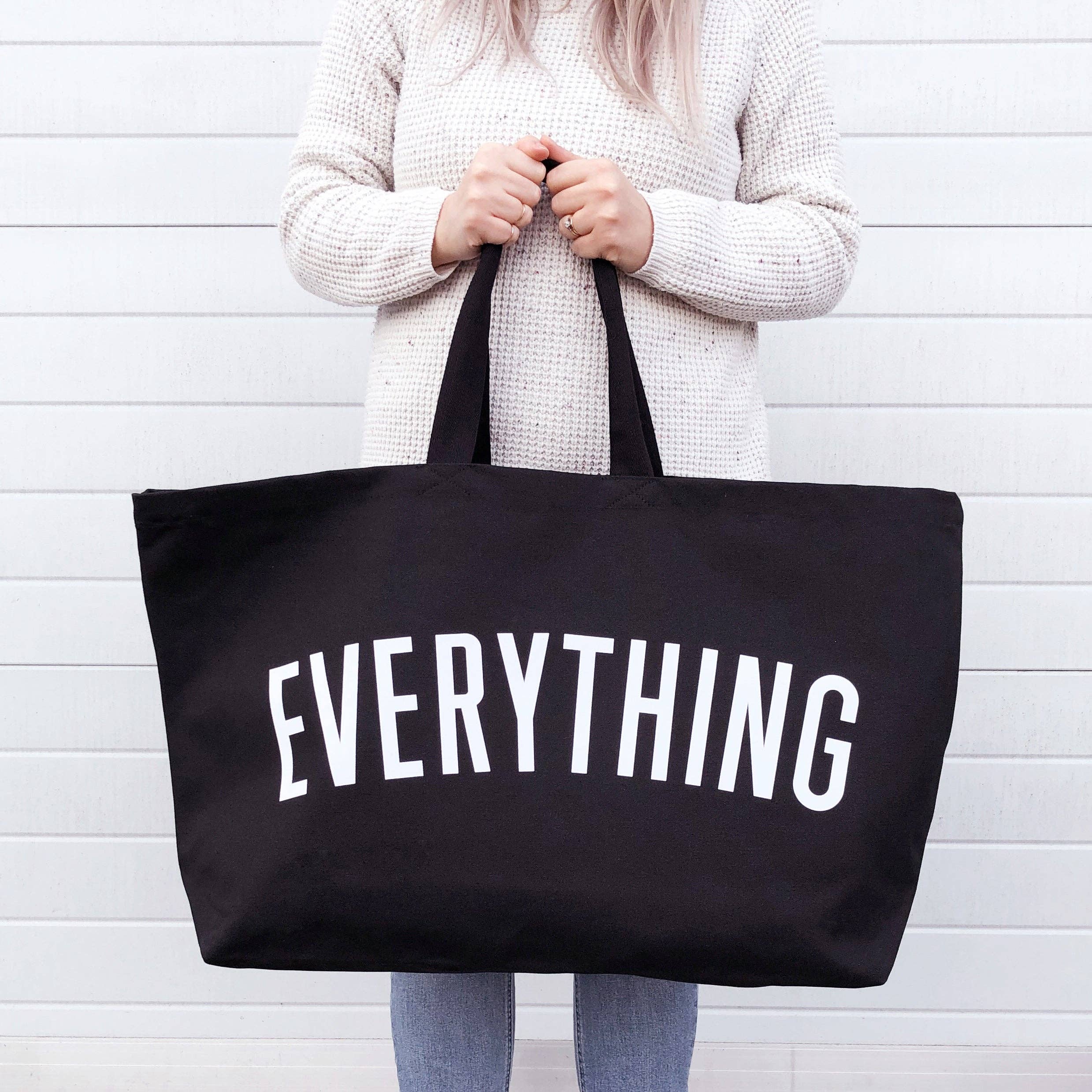 Alphabet bags -Everything - Black REALLY Big Bag