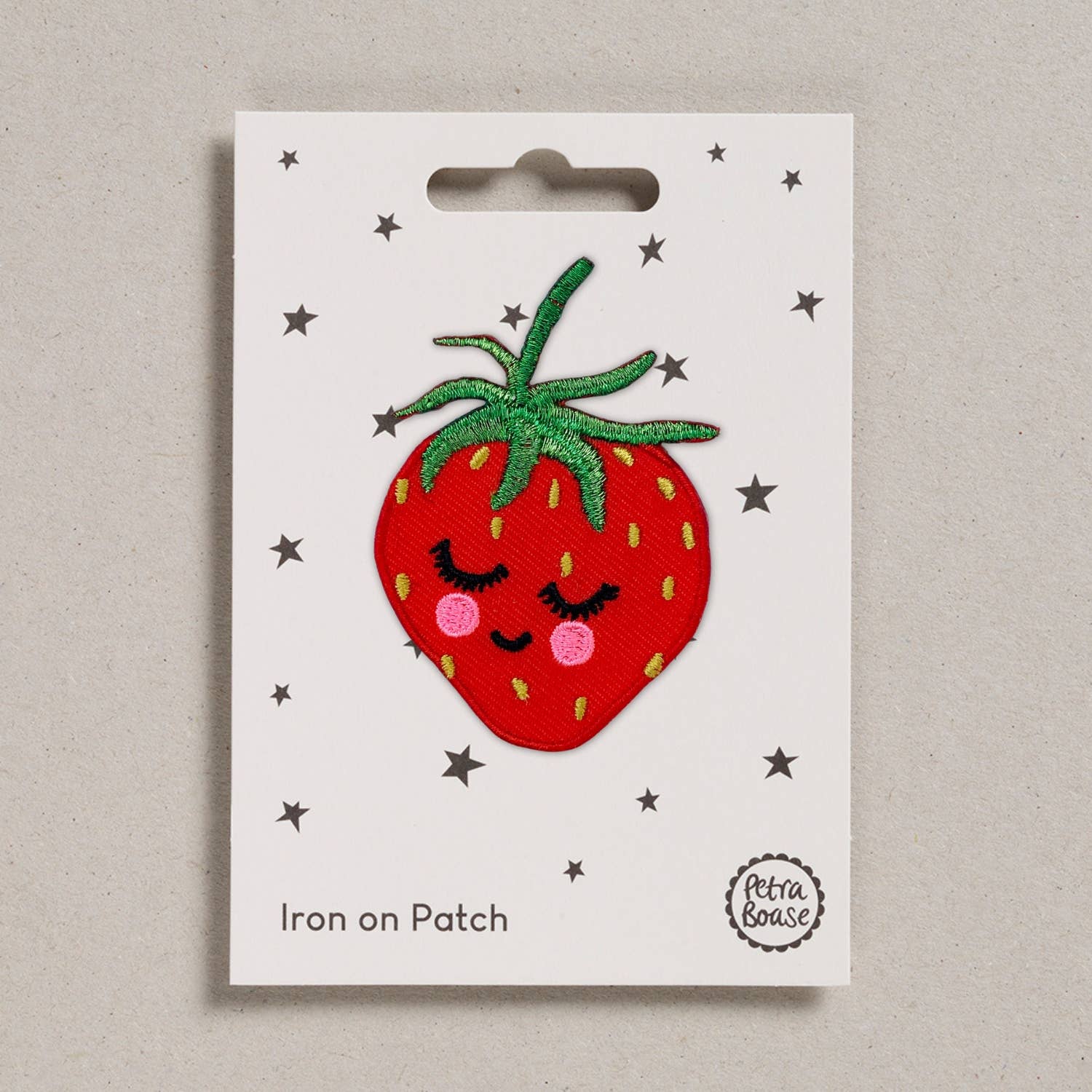 Petra Boase Iron on Patch - Strawberry