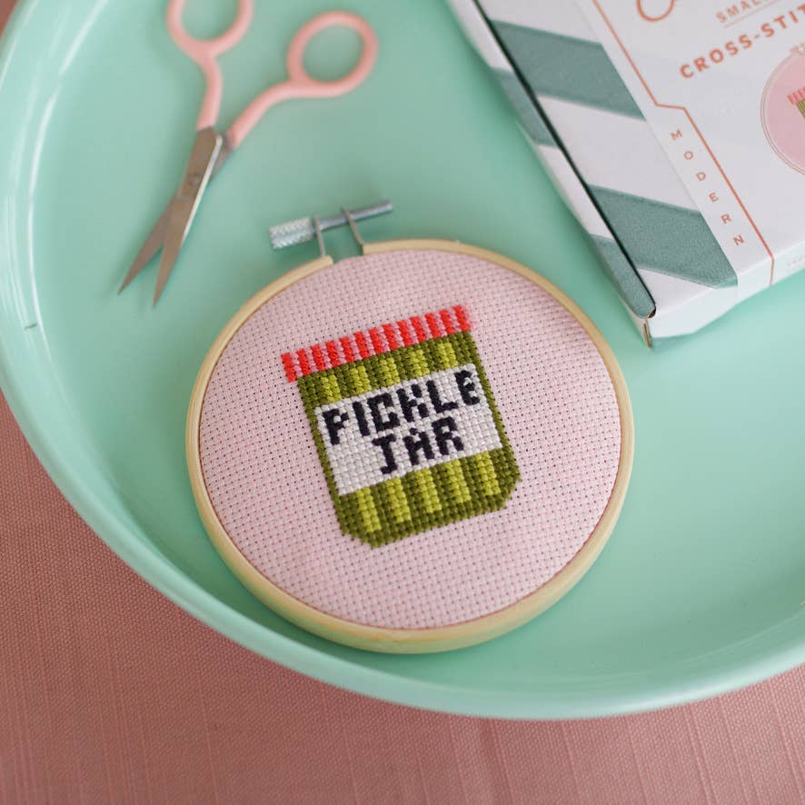 Cotton Clara - Pickle Jar - Cross Stitch Kit