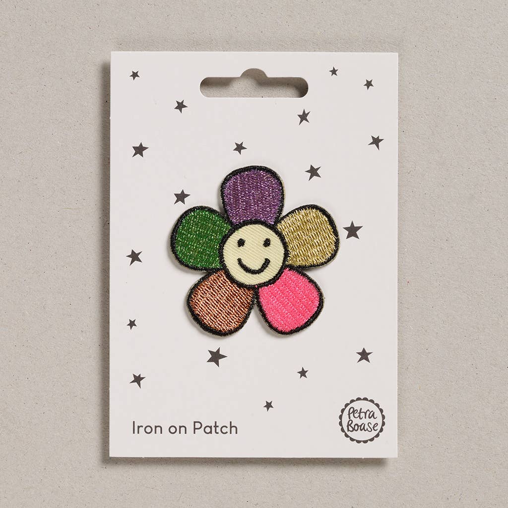 Petra Boase Iron on Patch - Happy Flower