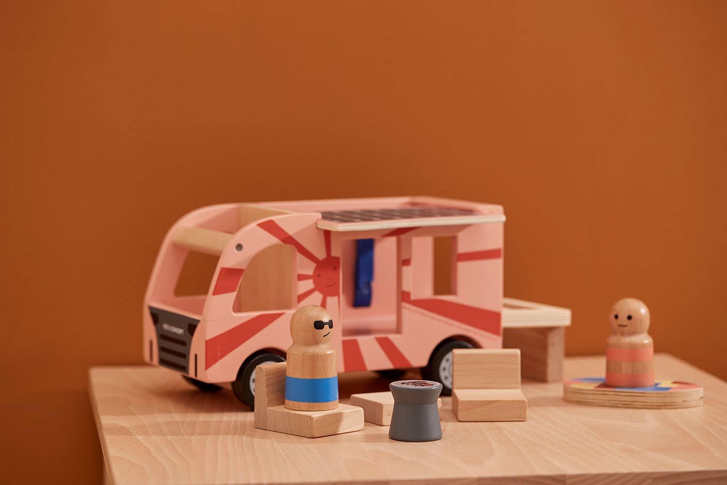 Wooden Campervan and accessories