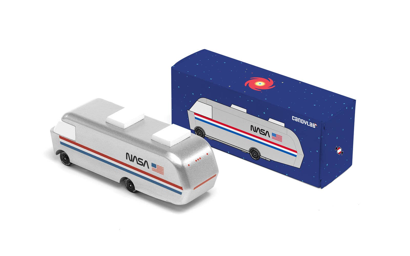 Candylab - NASA Astrovan - Wooden Diecast Toy Car