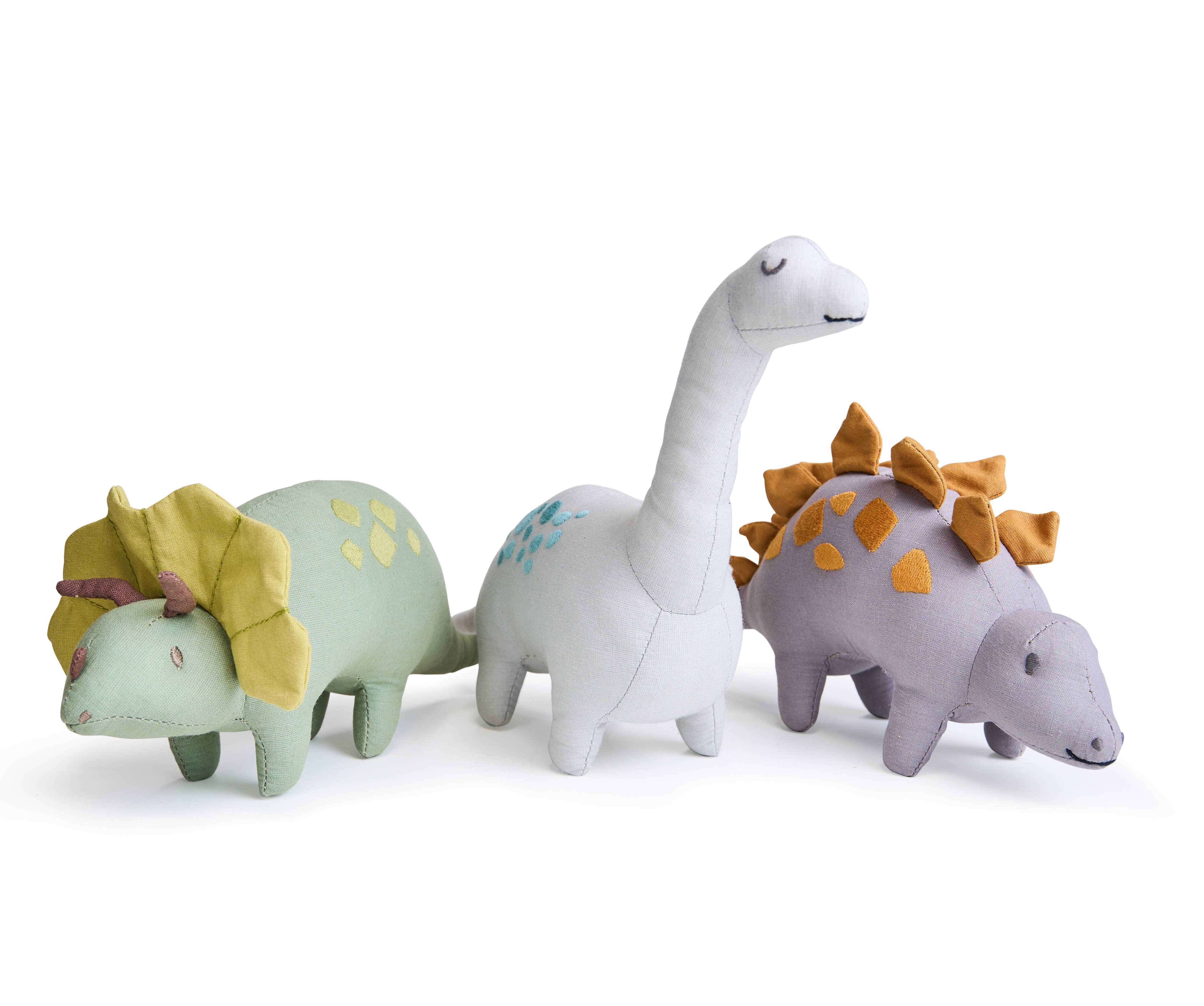 ThreadBear Trike Linen Dinosaur Toy