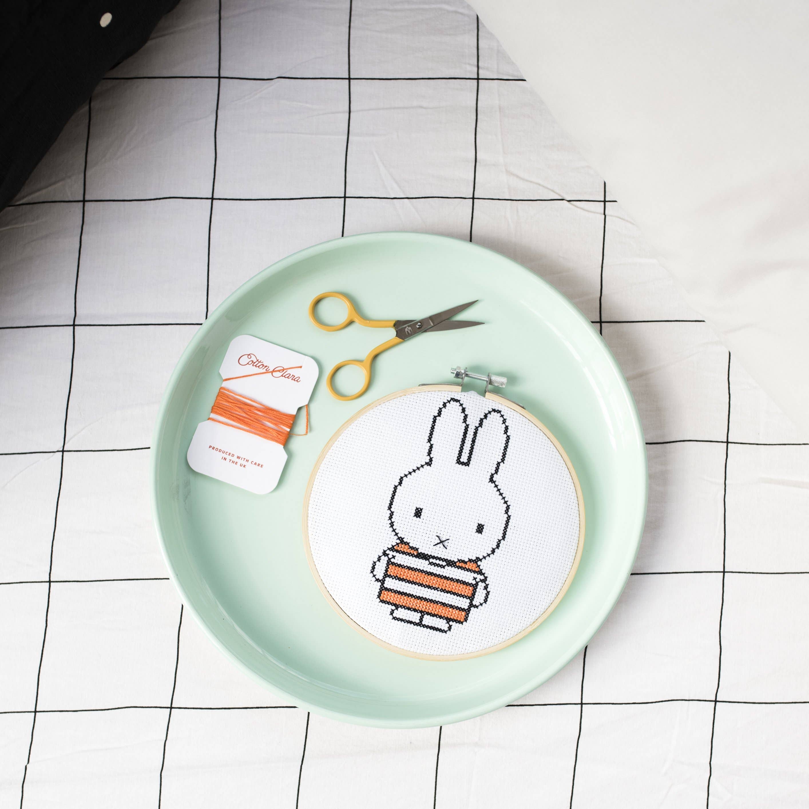 Cotton Clara - Miffy Yellow Cross Stitch Kit: Yellow Top