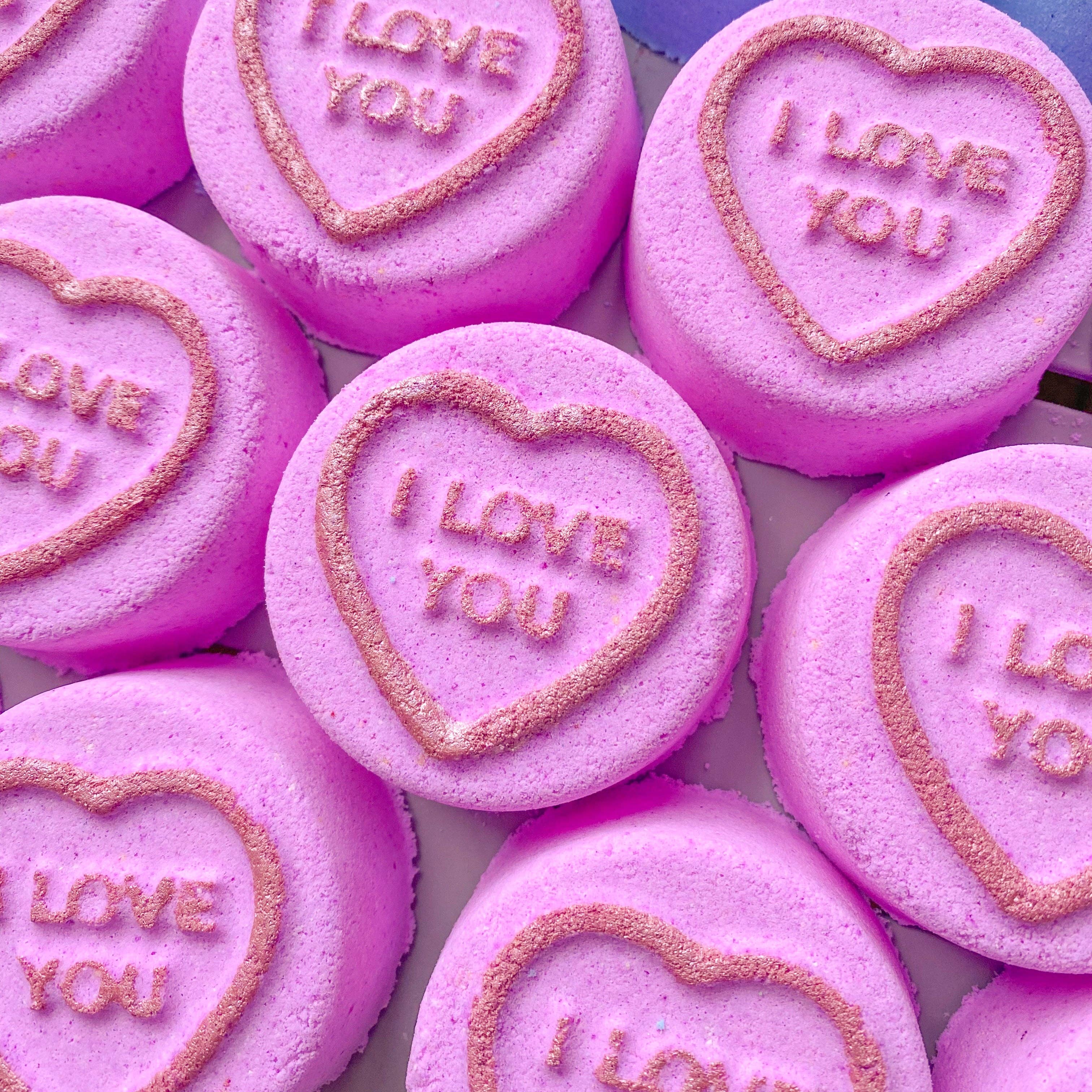 Pink Candy Heart Bath Bomb