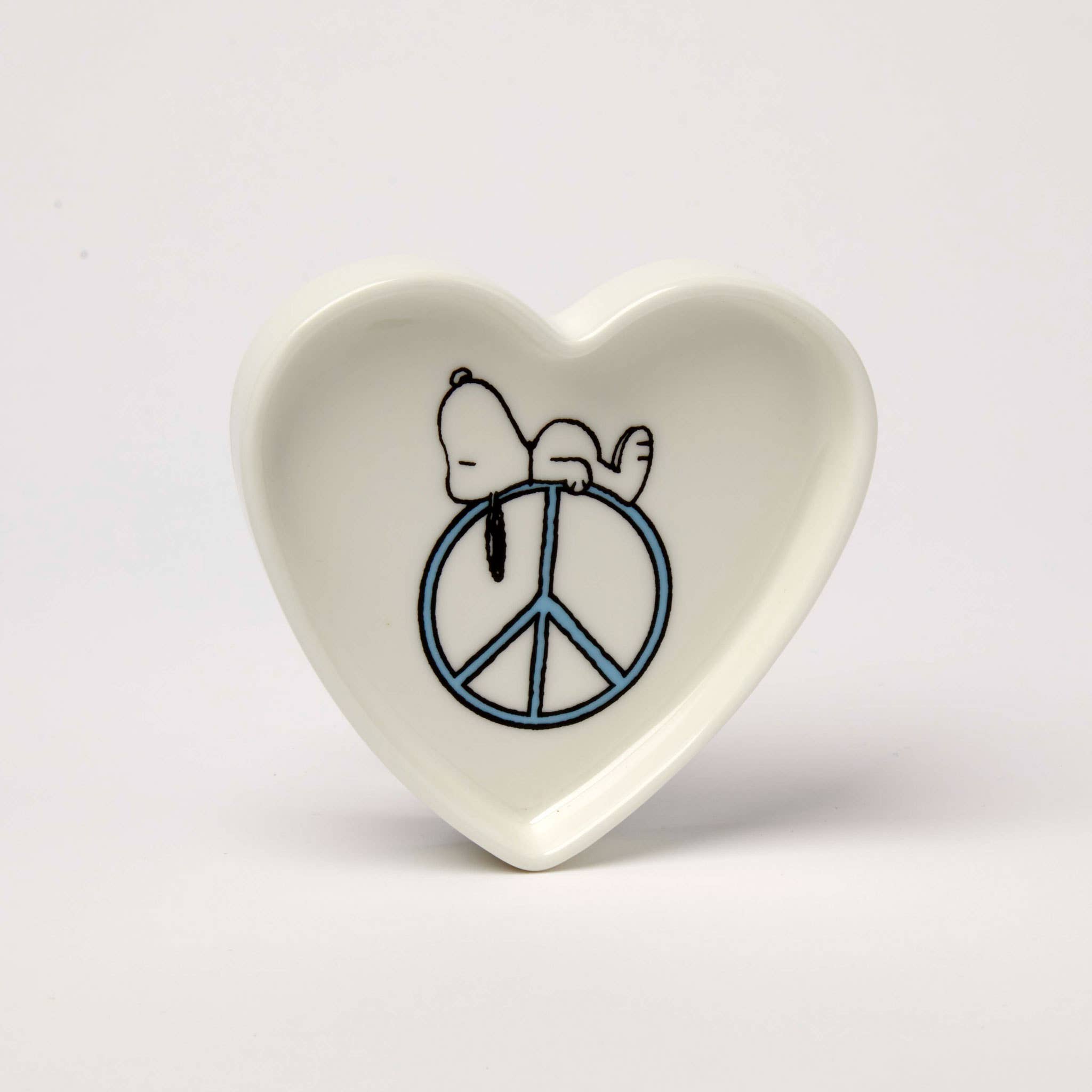 Peanuts Snoopy Heart Trinket Dish - Peace