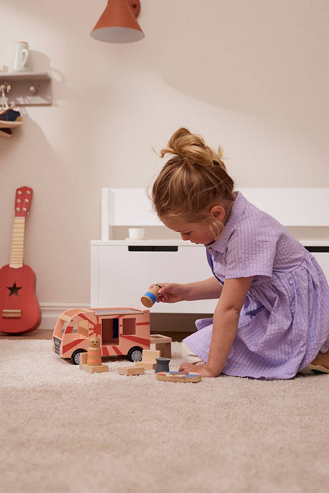 Wooden Campervan and accessories