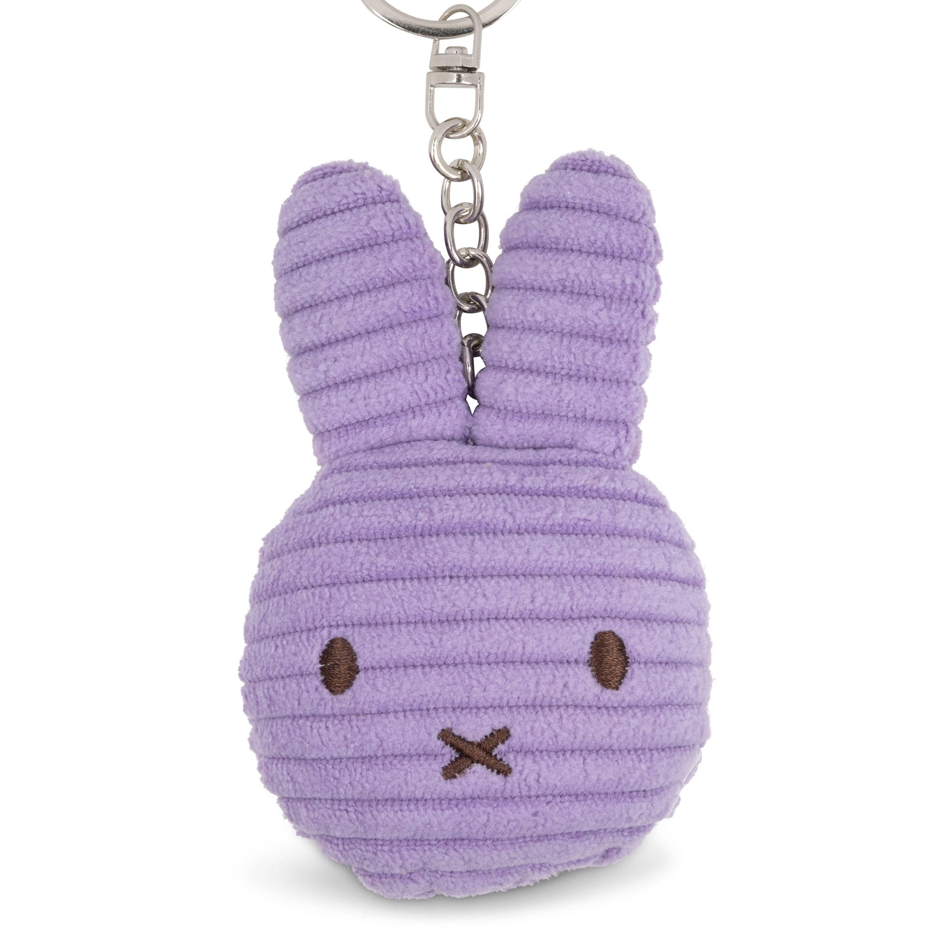 Miffy Flat Keyring Corduroy ECO Lilac 10cm