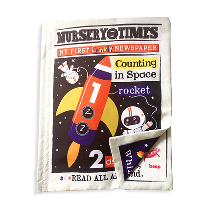 Nursery Times - Crinkly Newspaper - Space Count