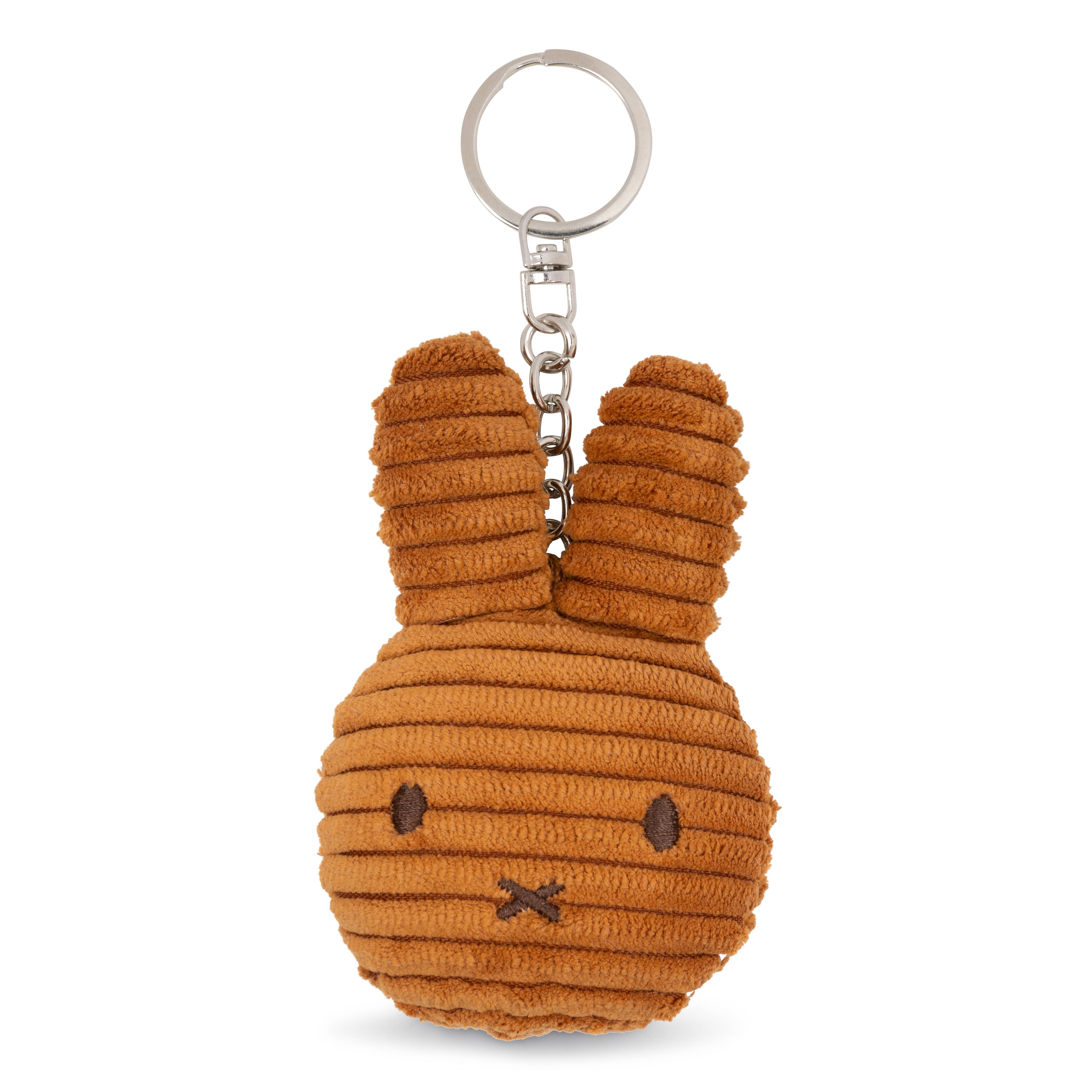 Miffy Flat Keyring Corduroy ECO Cinnamon 10cm