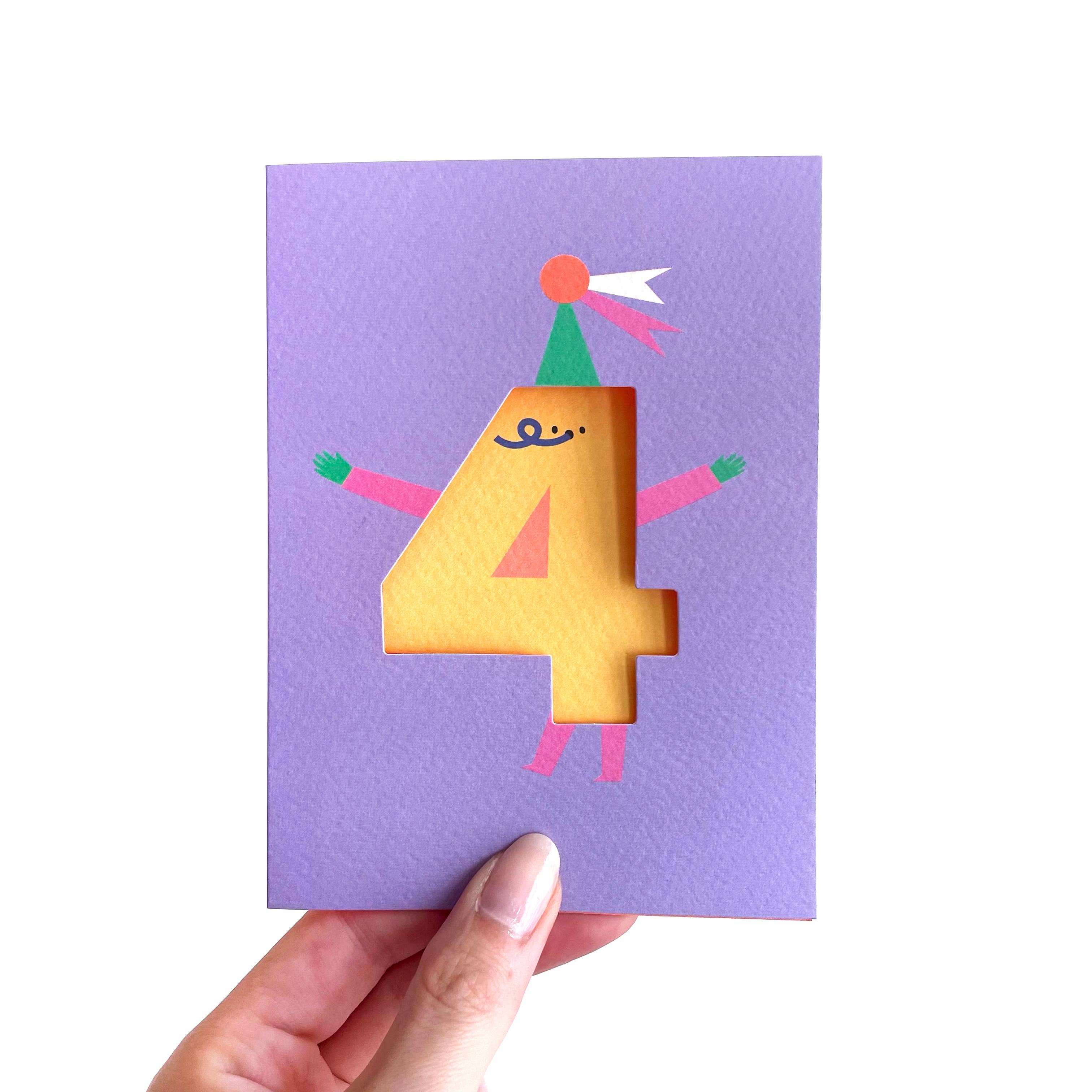 Rumble cards - Birthday Card - Four