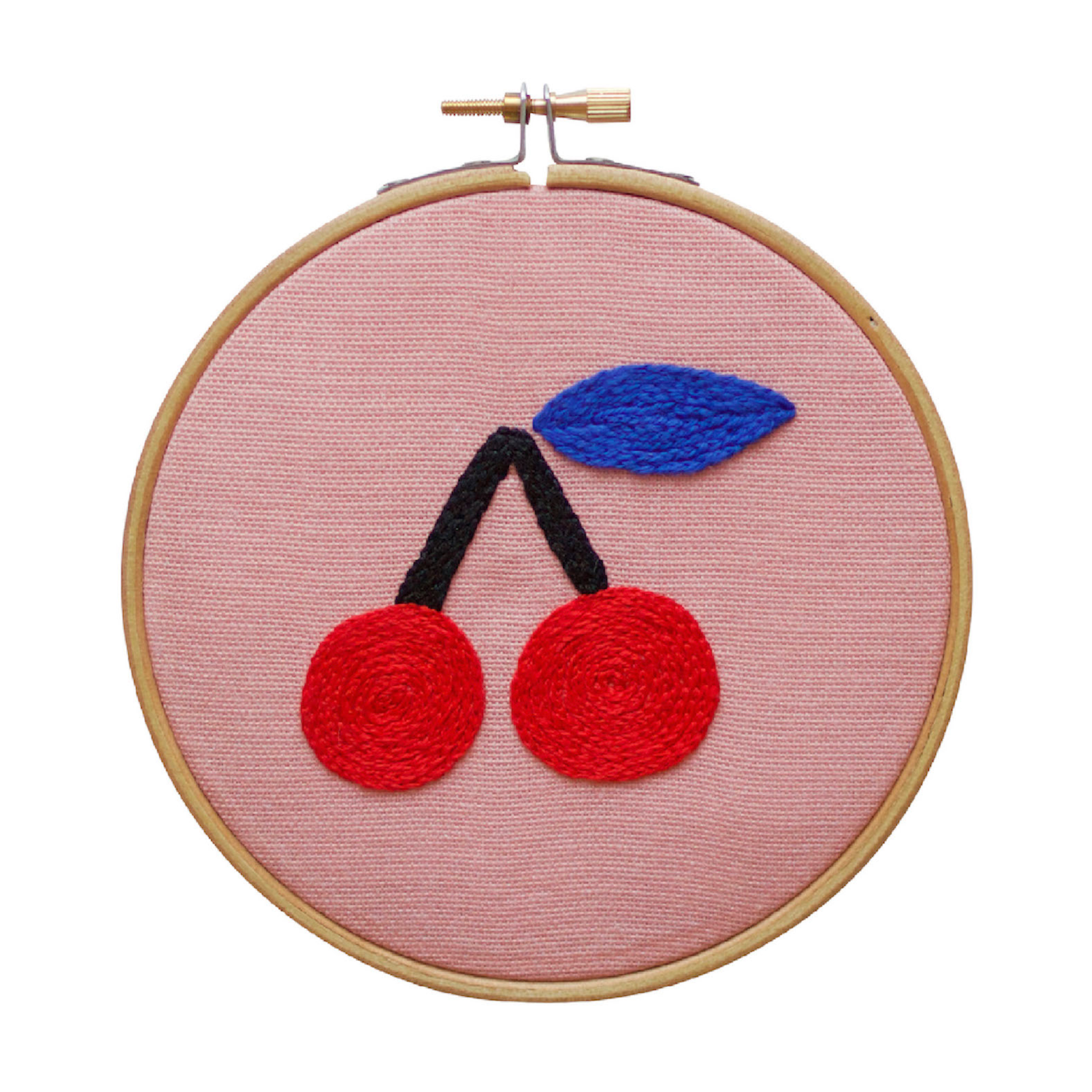 Cotton Clara - Cherry - Embroidery Hoop Kit