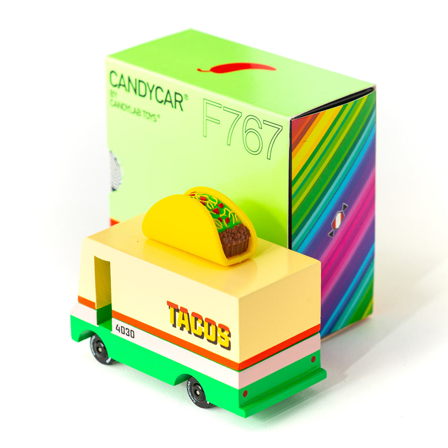 Candylab - Candyvan - Taco Van - Wooden Diecast Toy Car