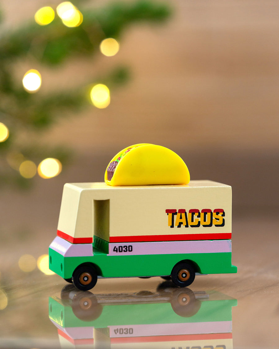 Candylab - Candyvan - Taco Van - Wooden Diecast Toy Car