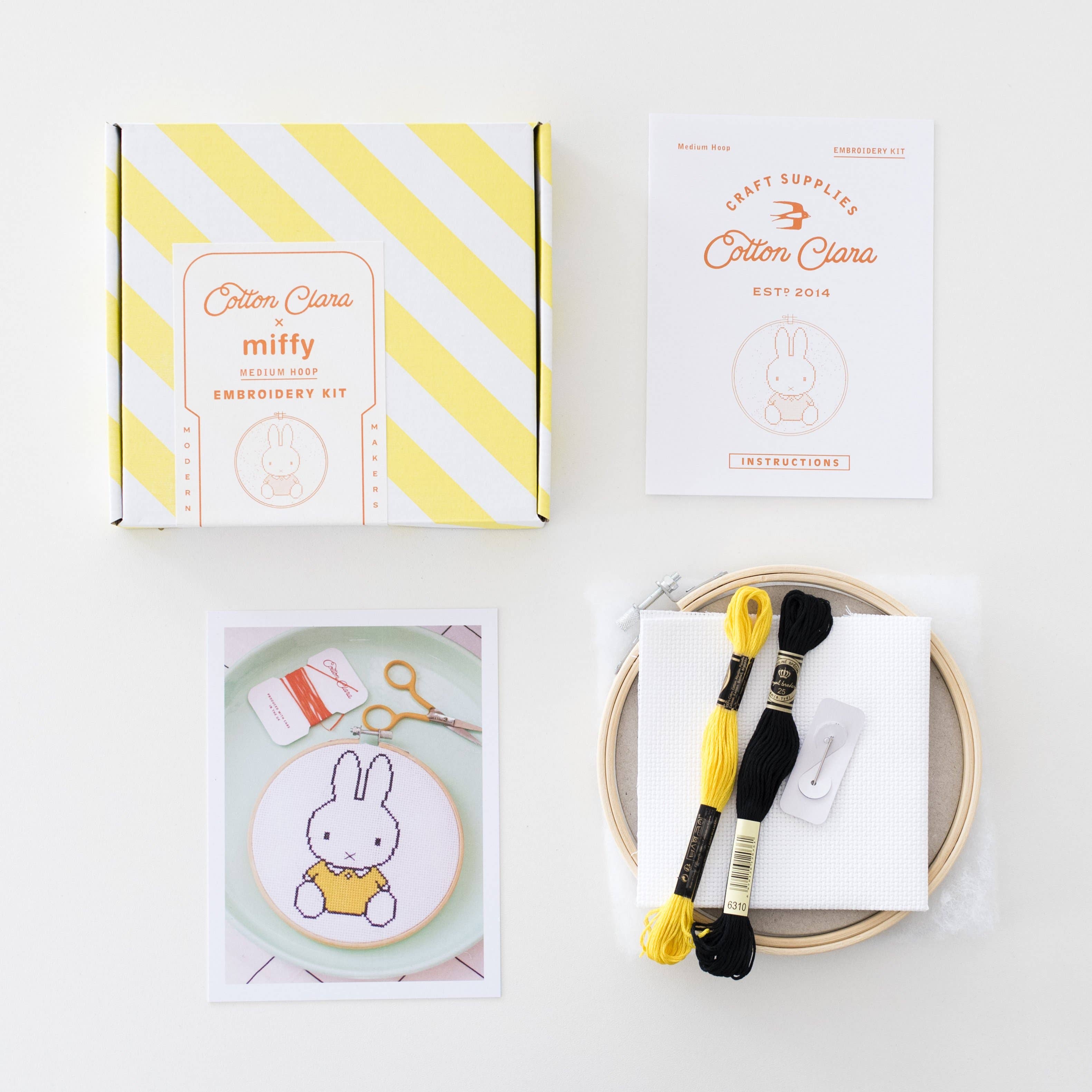 Cotton Clara - Miffy Yellow Cross Stitch Kit: Yellow Top