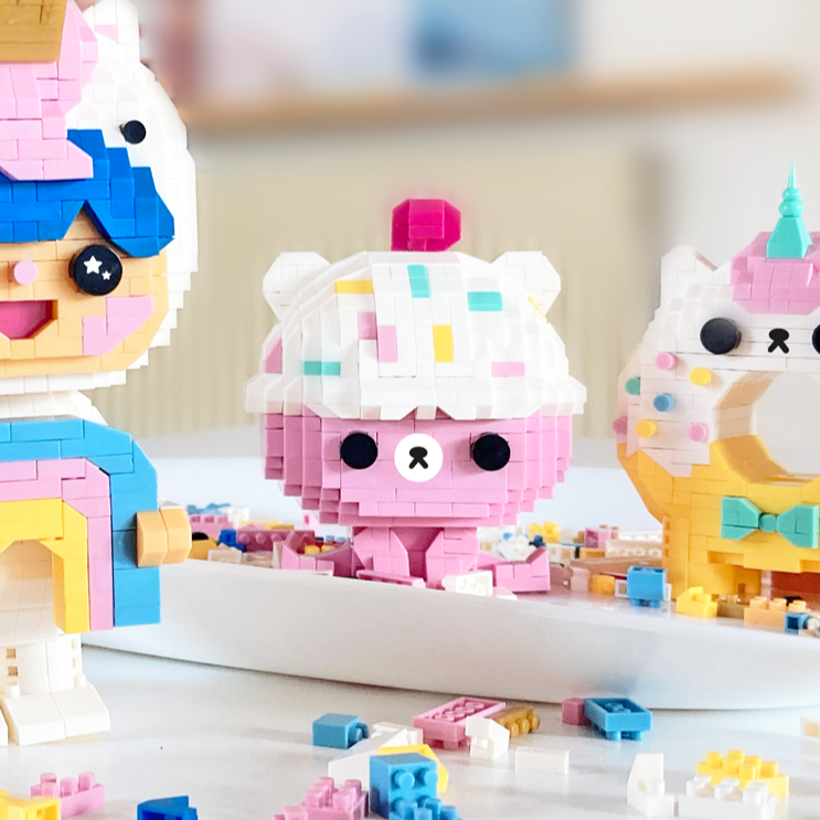 Momiji - Bruno Bear Mini Bricks set